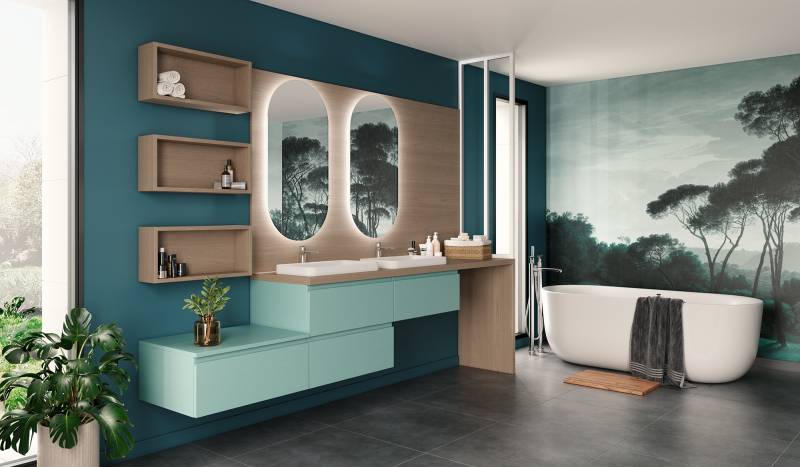 Salle de bain Archipel aigue-marine
